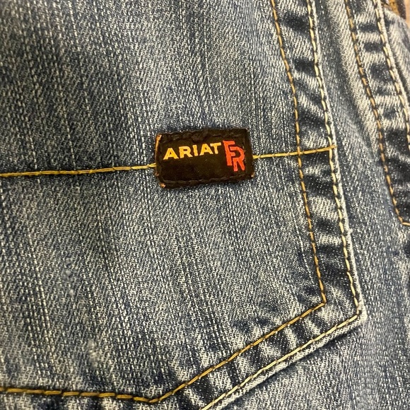 Ariat M4 FR Work Low Rise Boot Cut Men’s Blue Denim Jeans Size 36x32 - Picture 5 of 8